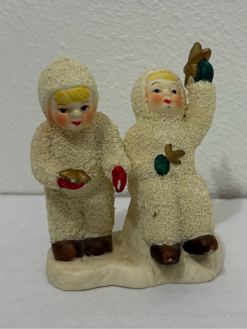 Vintage Snow Babies Falling Stars Figurine Snowbabies Holiday Winter Deco